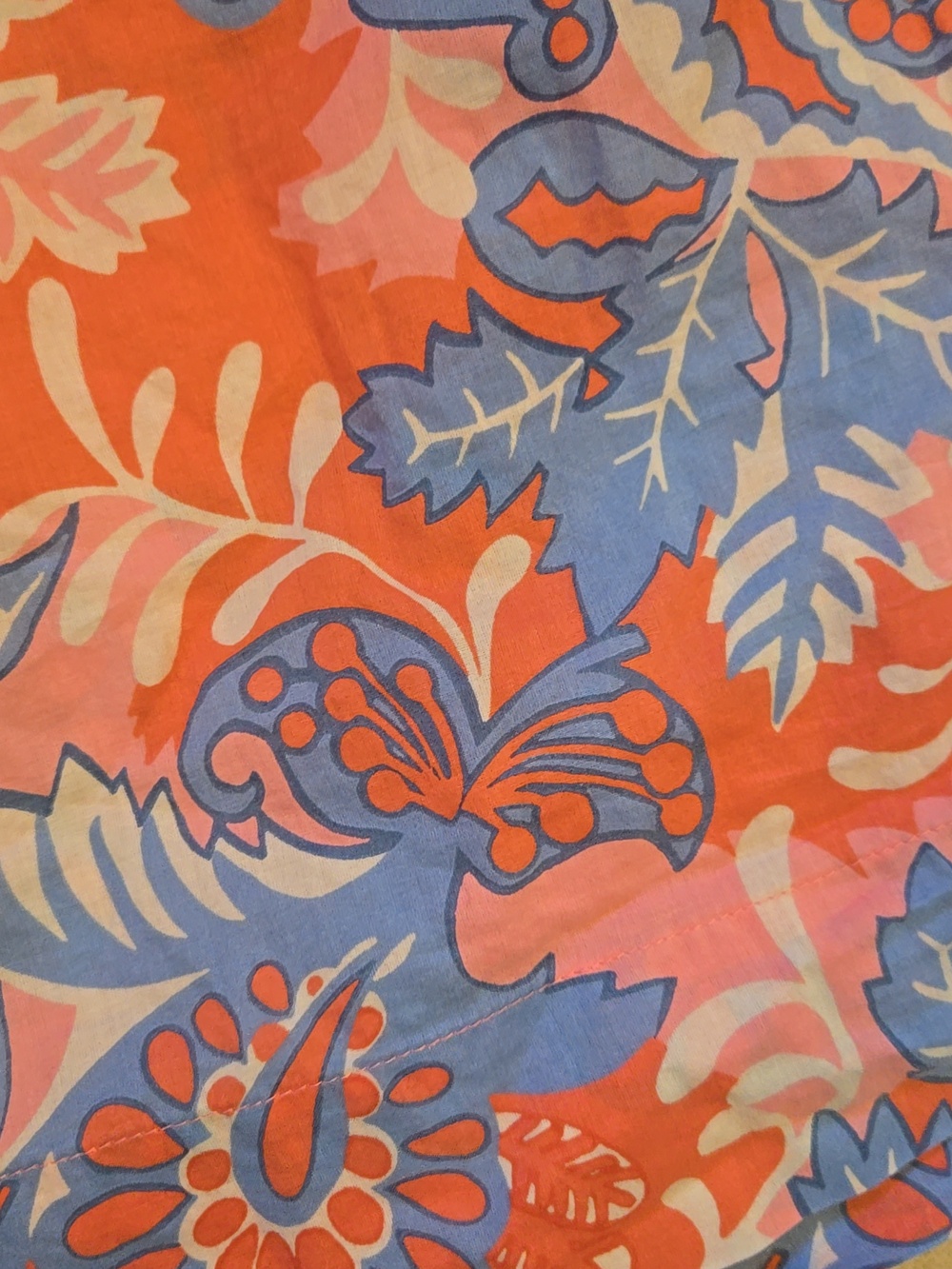 Boden Multi-Colored Floral Print 3/4 Length Blouse - Picture 6 of 8